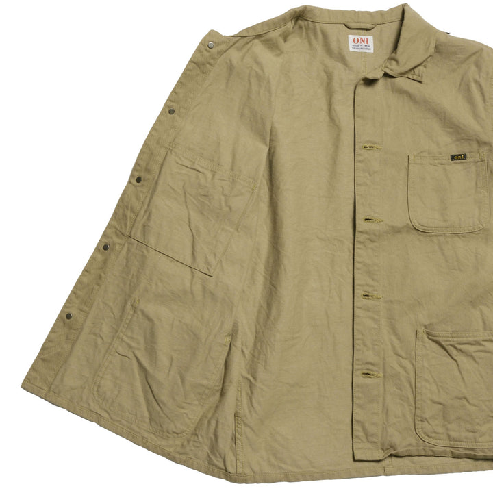 ONI DENIM - Coveralls - Selvedge Chino Cloth - Khaki Beige - ONI-03500CH