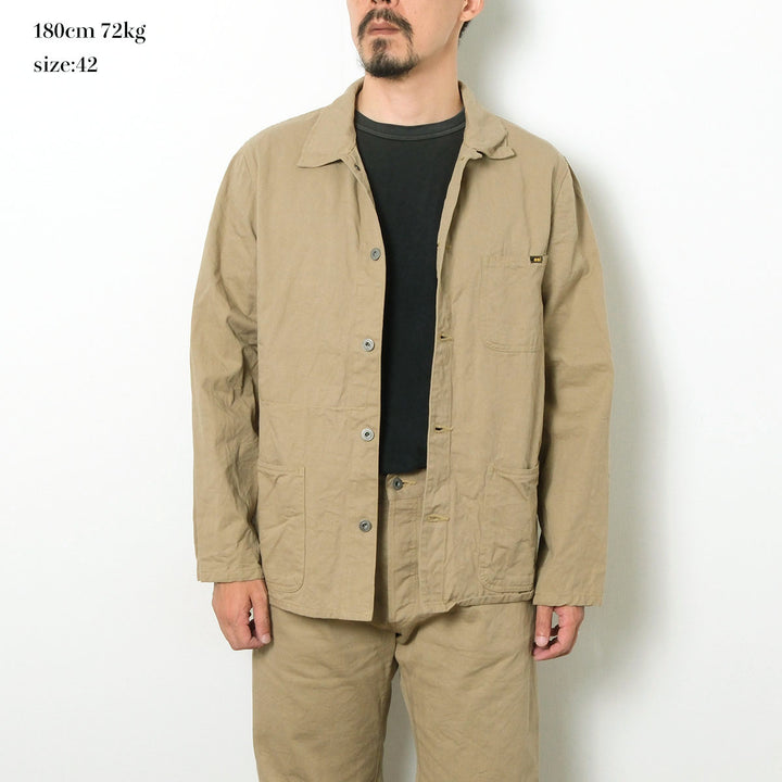 ONI DENIM - Coveralls - Selvedge Chino Cloth - Khaki Beige - ONI-03500CH