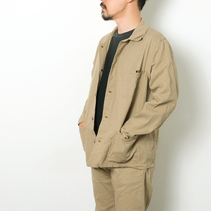ONI DENIM - Coveralls - Selvedge Chino Cloth - Khaki Beige - ONI-03500CH