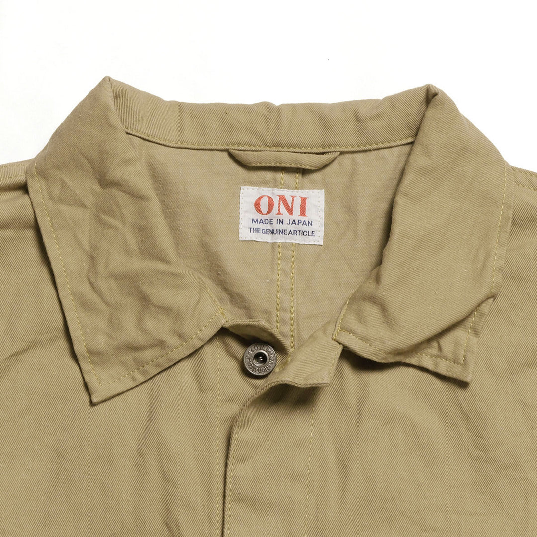 ONI DENIM - Coveralls - Selvedge Chino Cloth - Khaki Beige - ONI-03500CH