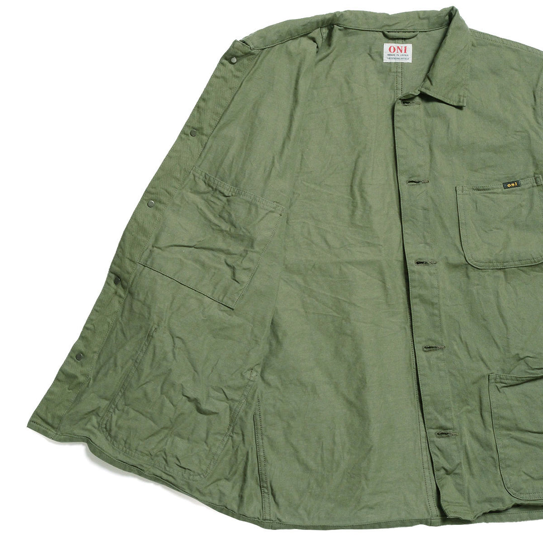 ONI DENIM - Coveralls - Selvedge Chino Cloth - Dark Green - ONI-03500CH