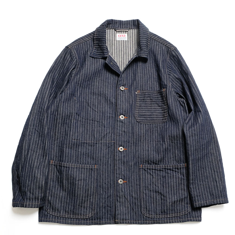 ONI DENIM - Coveralls - Drop-Needle Stitching Jacquard Striped Denim - ONI-03501HJS
