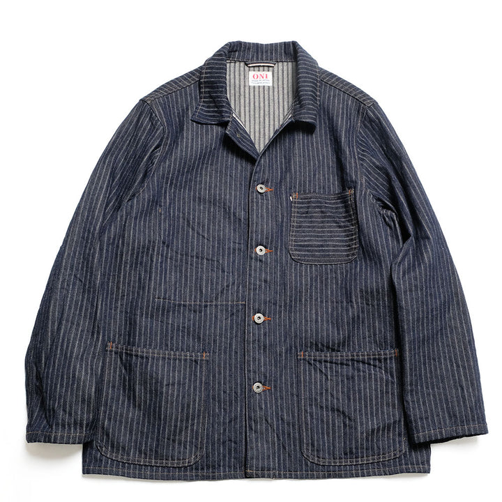 ONI DENIM - Coveralls - Drop-Needle Stitching Jacquard Striped Denim - ONI-03501HJS