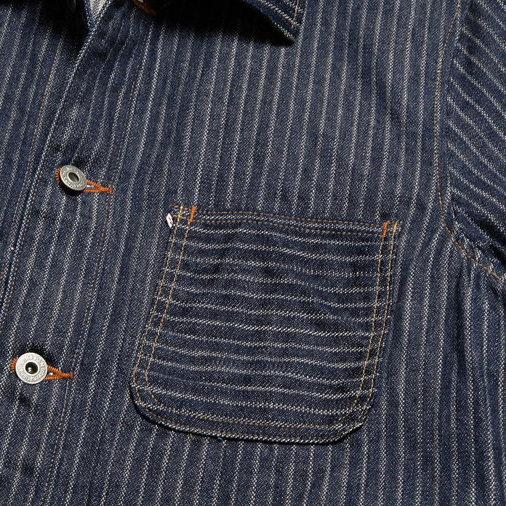 ONI DENIM - Coveralls - Drop-Needle Stitching Jacquard Striped Denim - ONI-03501HJS