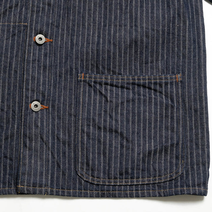 ONI DENIM - Coveralls - Drop-Needle Stitching Jacquard Striped Denim - ONI-03501HJS