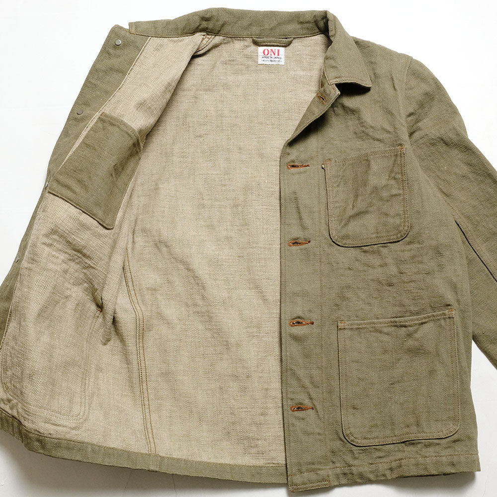 ONI DENIM - Coveralls - 18oz Olive Denim - ONI-03502OL