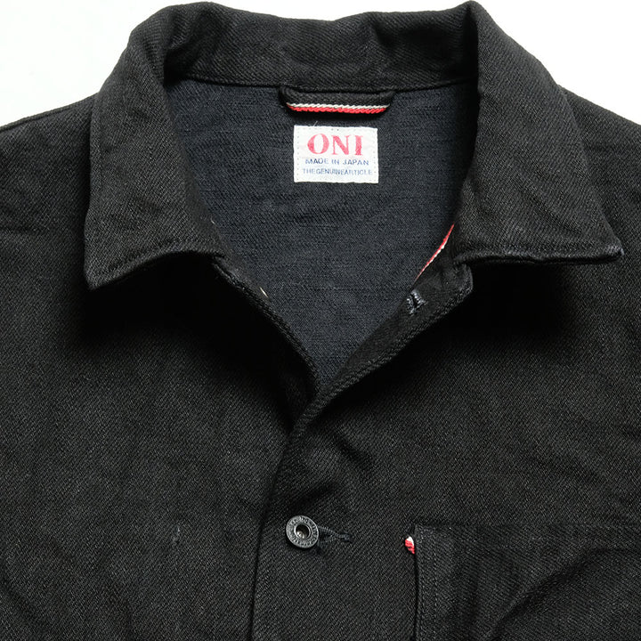 ONI DENIM - Coveralls 20oz Secret Black Denim - 鬼秘 - ONI-03502ZR