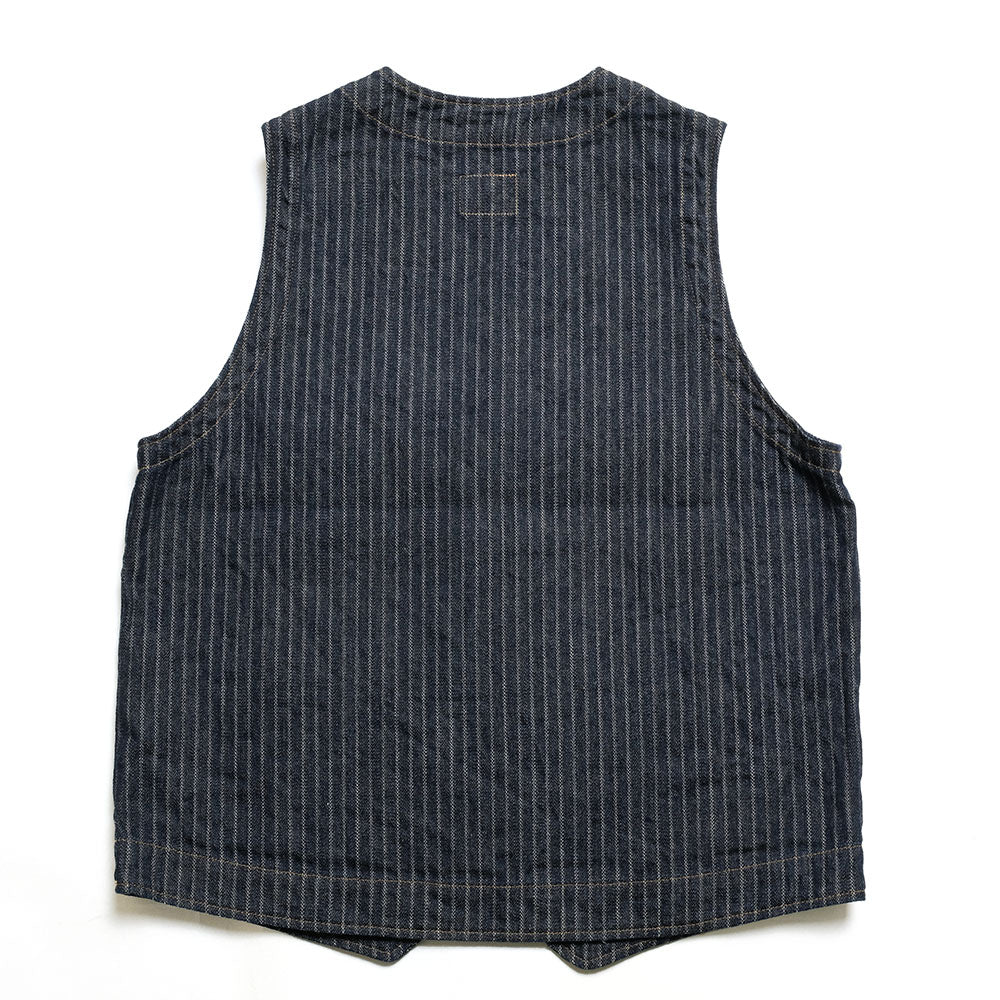 ONI DENIM - Vest - Drop-Needle Stitching Jacquard Striped Denim - ONI-05100H