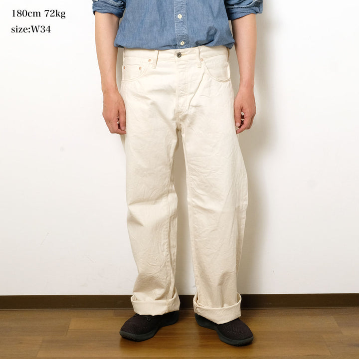 ONI DENIM - Wide Straight - 12.4 oz Organic Cotton White Selvedge Denim - ONI-200EC