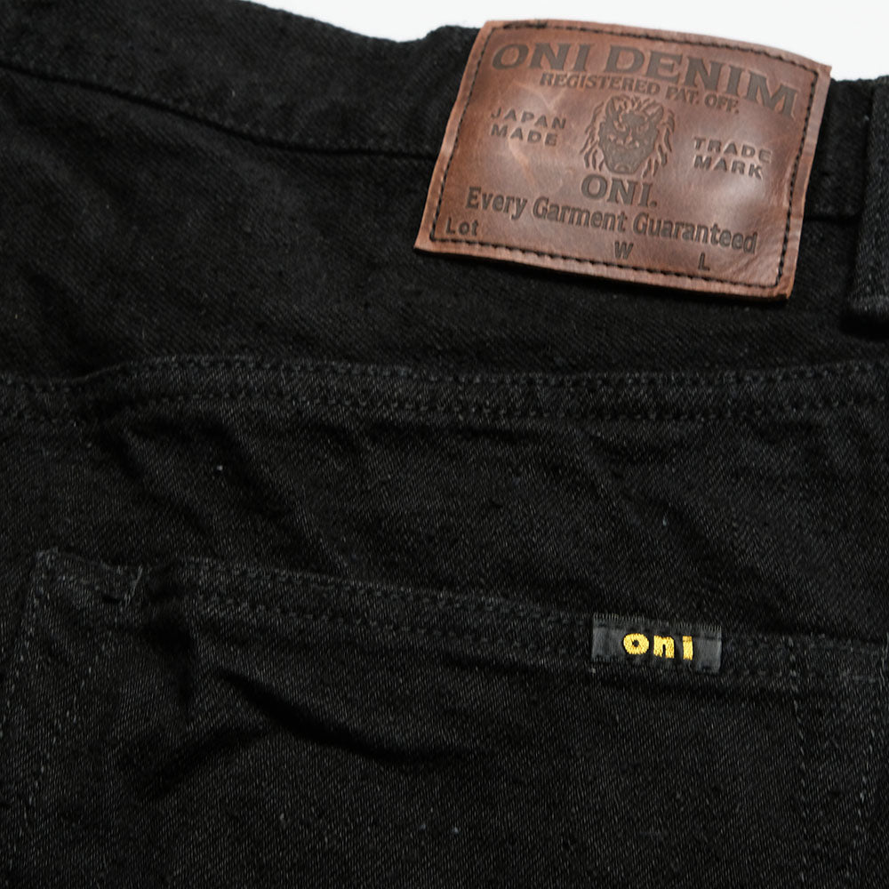 oni denim スーパーワイド　ブラック Oni Denim Jet Black Denim | HINOYA Official Site