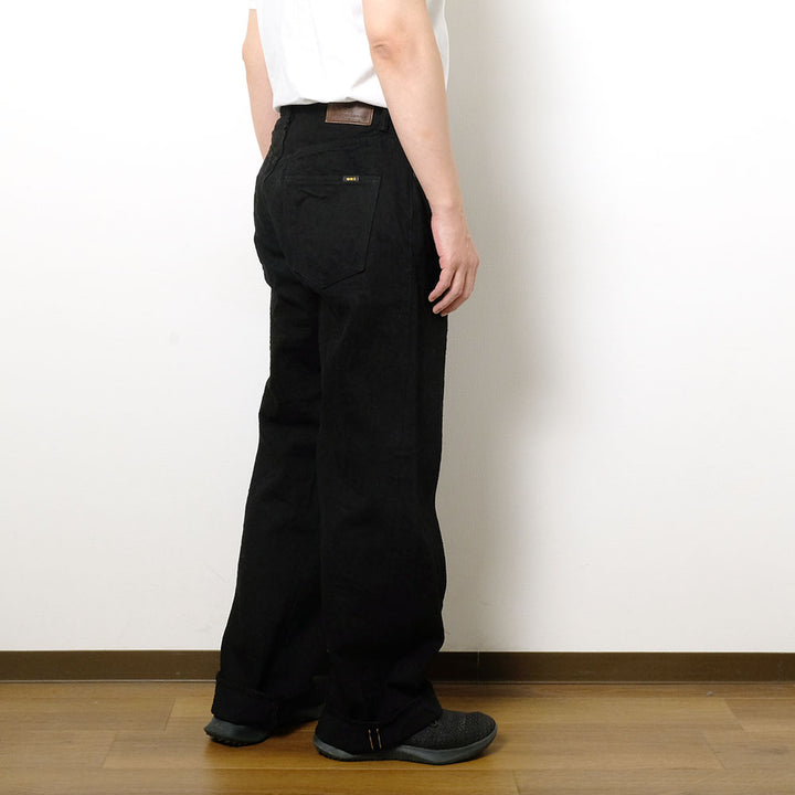 ONI DENIM - Super Wide Straight - 15oz Crushed Concrete Denim - Black X Black - KABUKI SELVEDGE - ONI-222CCD