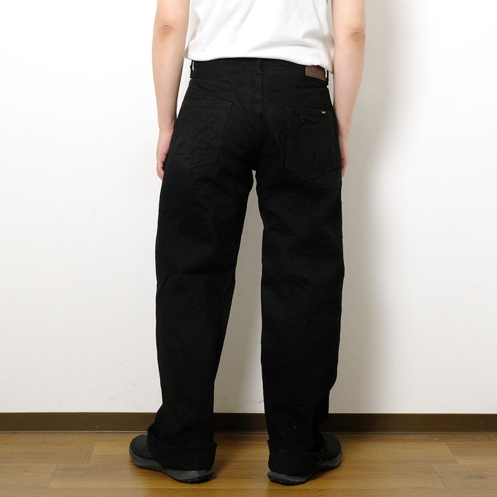 ONI DENIM - Super Wide Straight - 15oz Crushed Concrete Denim - Black X Black - KABUKI SELVEDGE - ONI-222CCD