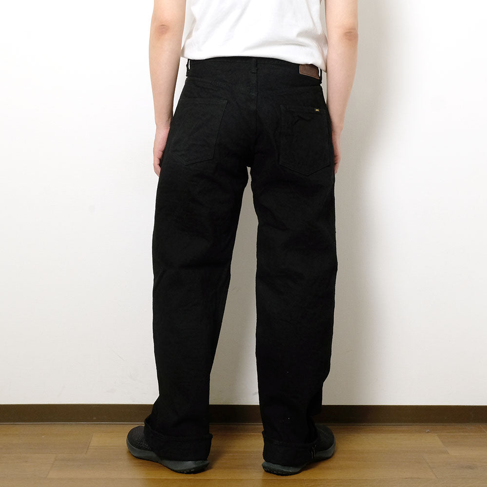 oni denim スーパーワイド　ブラック ONI DENIM - Super Wide Straight - 15oz Crushed Concrete