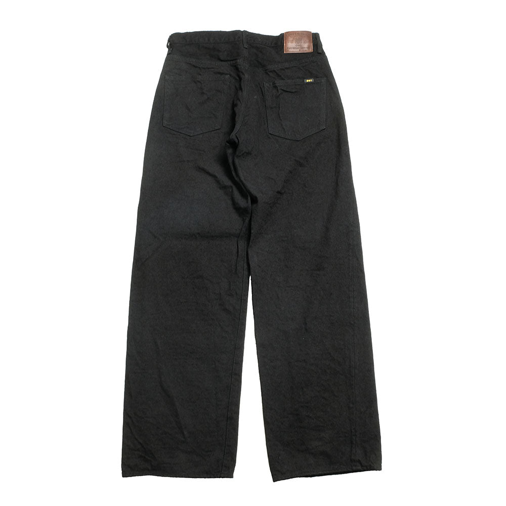 ONI DENIM - Super Wide Straight - 15oz Crushed Concrete Denim - Black X Black - KABUKI SELVEDGE - ONI-222CCD