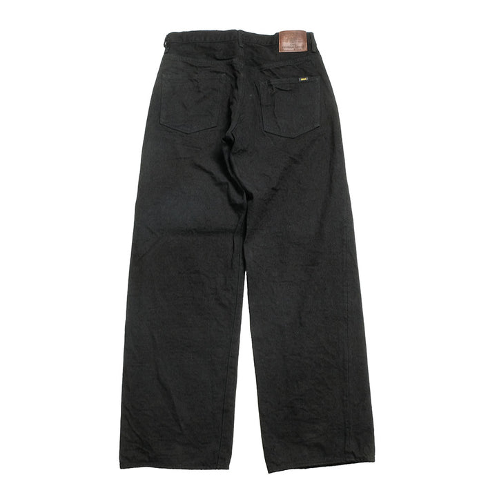 ONI DENIM - Super Wide Straight - 15oz Crushed Concrete Denim - Black X Black - KABUKI SELVEDGE - ONI-222CCD