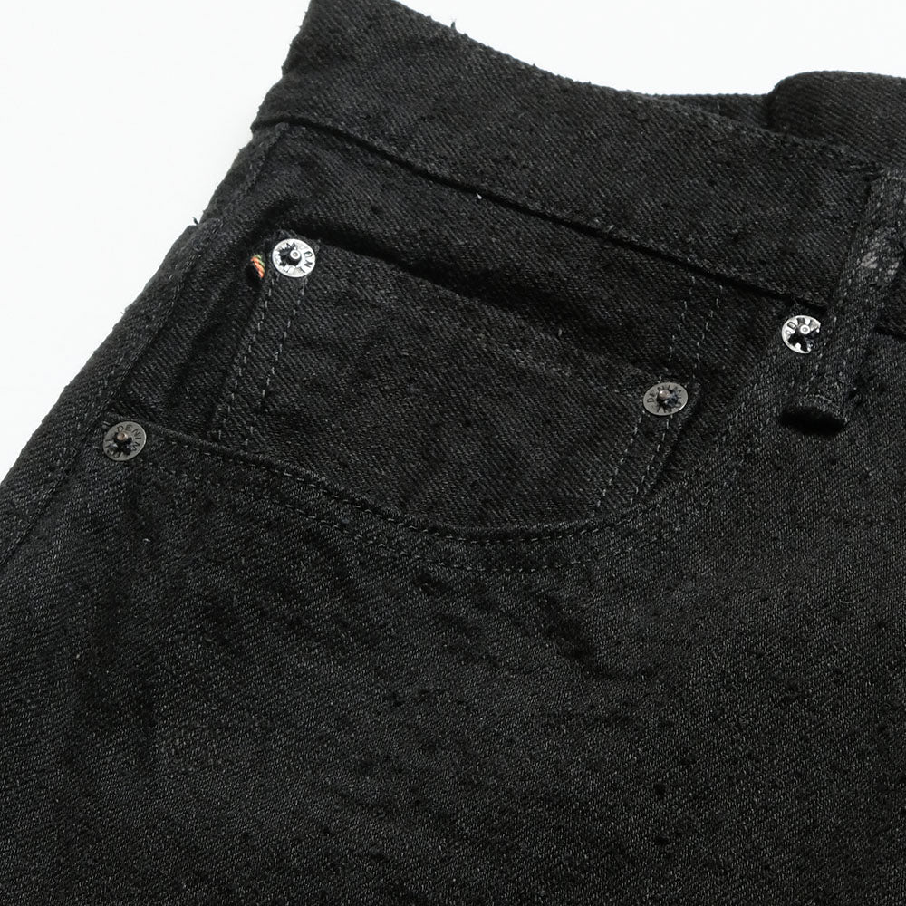 ONI DENIM - Super Wide Straight - 15oz Crushed Concrete Denim - Black X Black - KABUKI SELVEDGE - ONI-222CCD