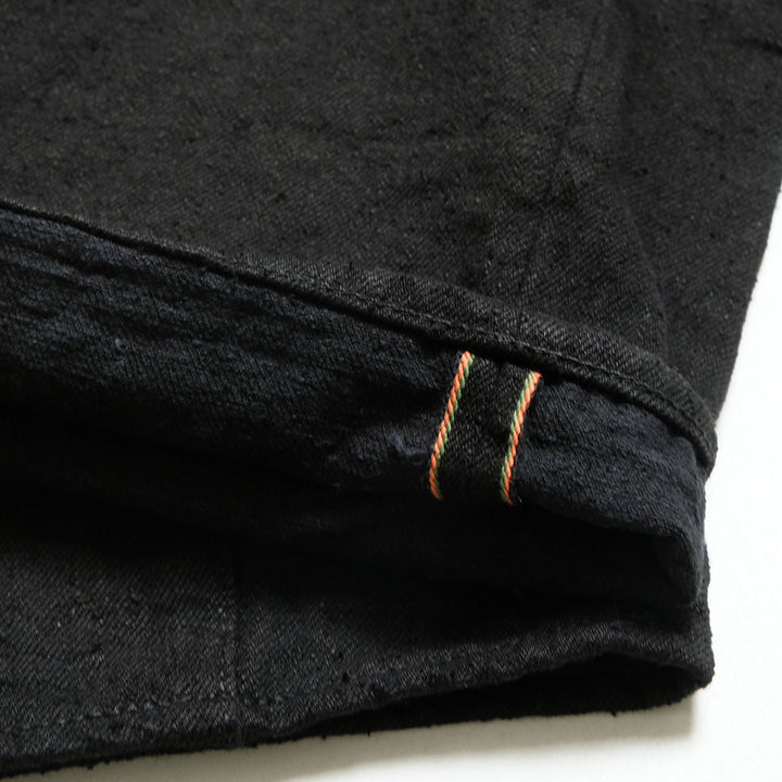 ONI DENIM - Super Wide Straight - 15oz Crushed Concrete Denim - Black X Black - KABUKI SELVEDGE - ONI-222CCD