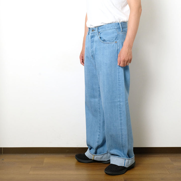 ONI DENIM - Super Wide Straight - 12oz KIRAKU Denim - Bio Bleach - ONI-222KIR-BB