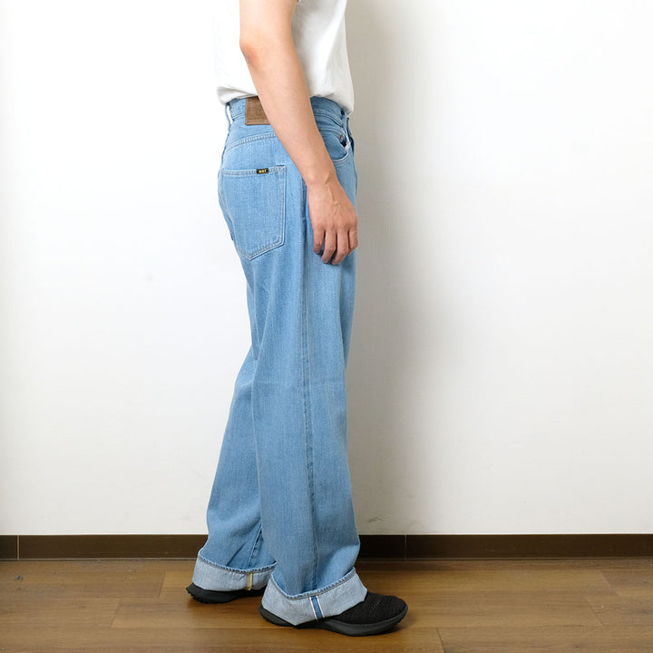 ONI DENIM - Super Wide Straight - 12oz KIRAKU Denim - Bio Bleach - ONI-222KIR-BB