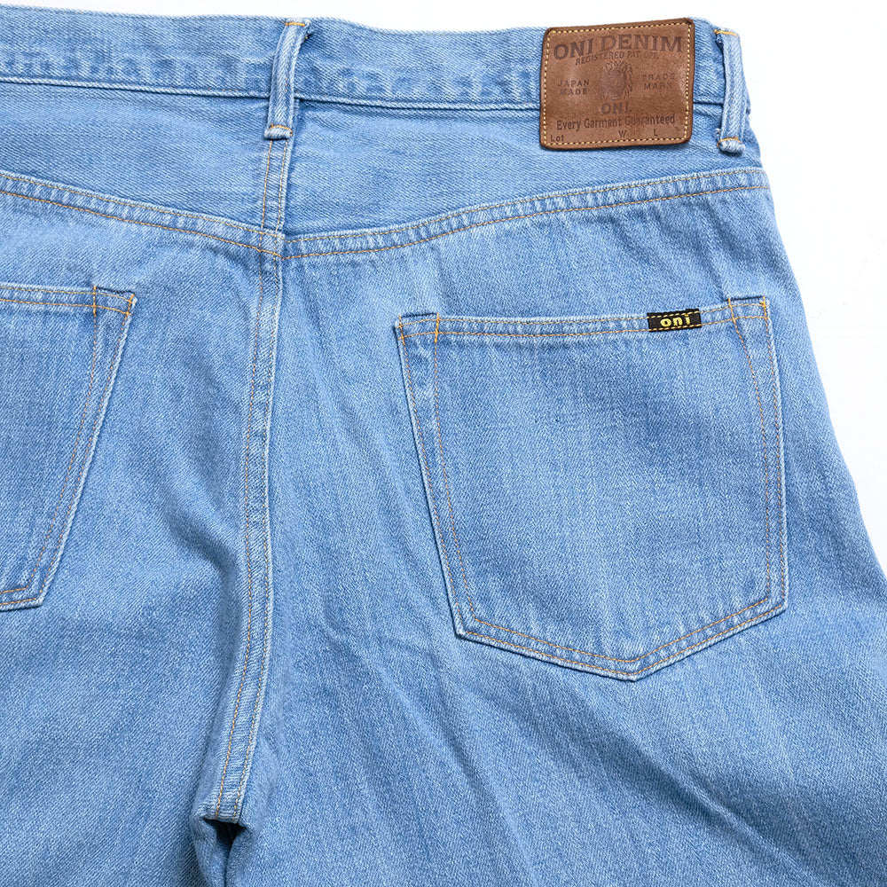 ONI DENIM - Super Wide Straight - 12oz KIRAKU Denim - Bio Bleach - ONI-222KIR-BB
