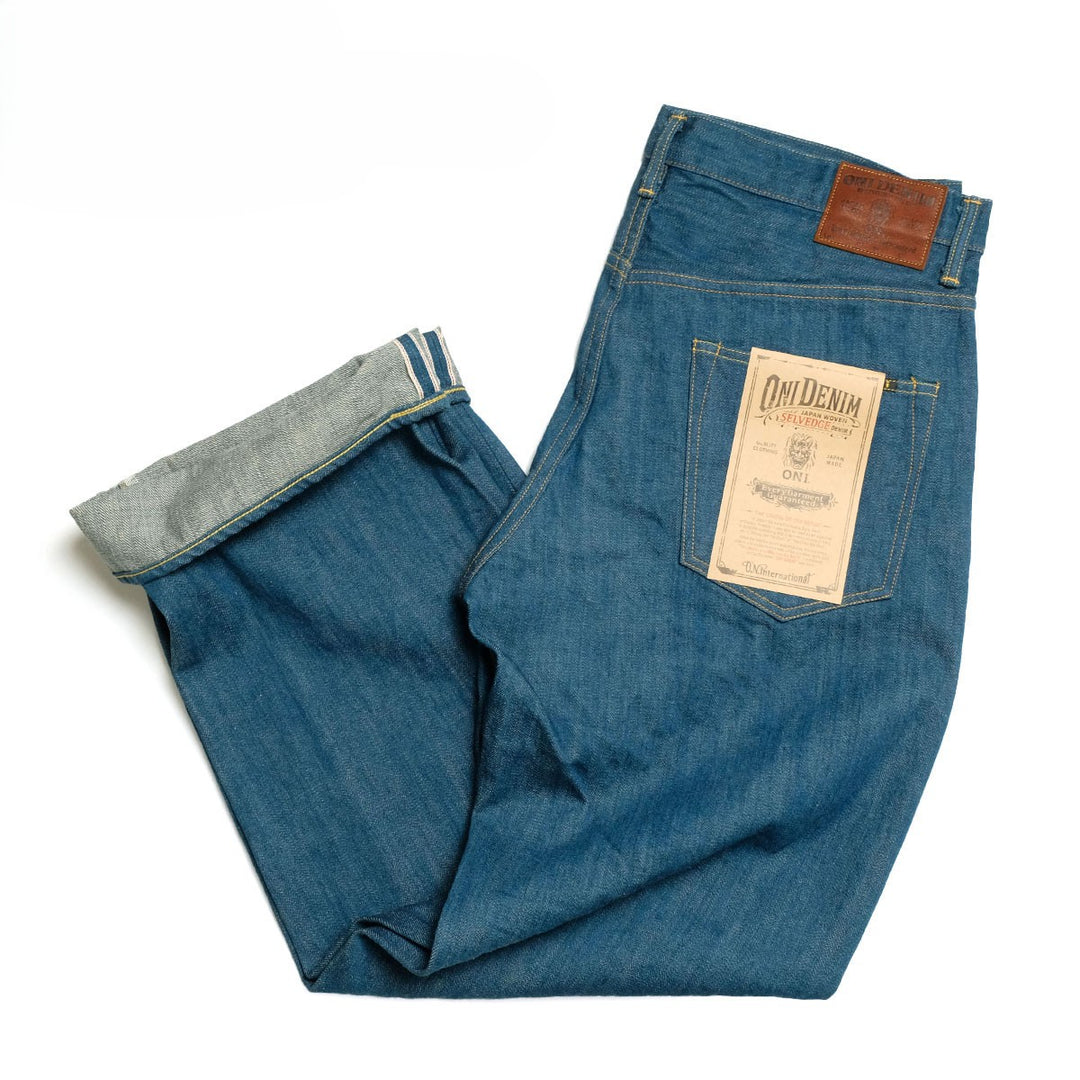 ONI DENIM - 13.7oz Old Faded Blue Denim - Super Wide Straight - ONI-222OFB