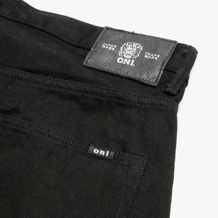 ONI DENIM - Super Wide Straight - 13oz JET BLACK DENIM - ONI-242-13
