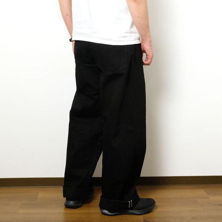 ONI DENIM - Super Wide Straight - 13oz JET BLACK DENIM - ONI-242-13