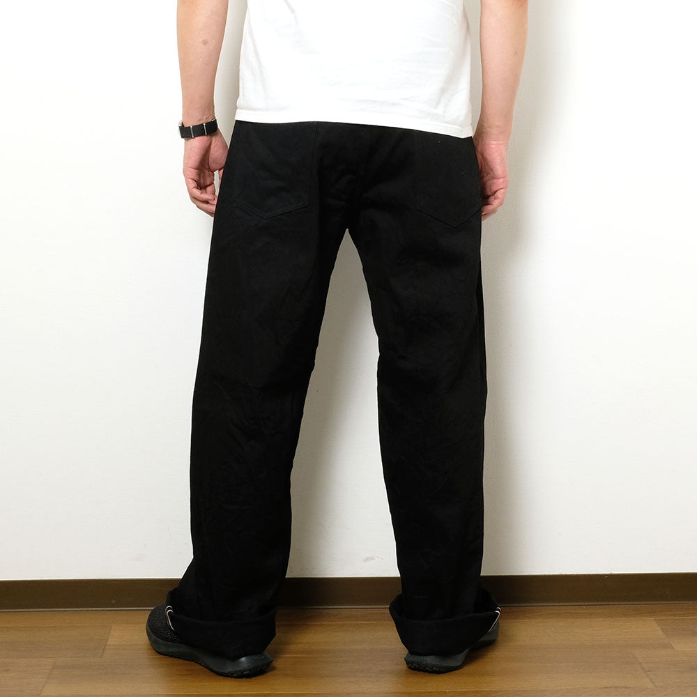 ONI DENIM - Super Wide Straight - 13oz JET BLACK DENIM - ONI-242-13