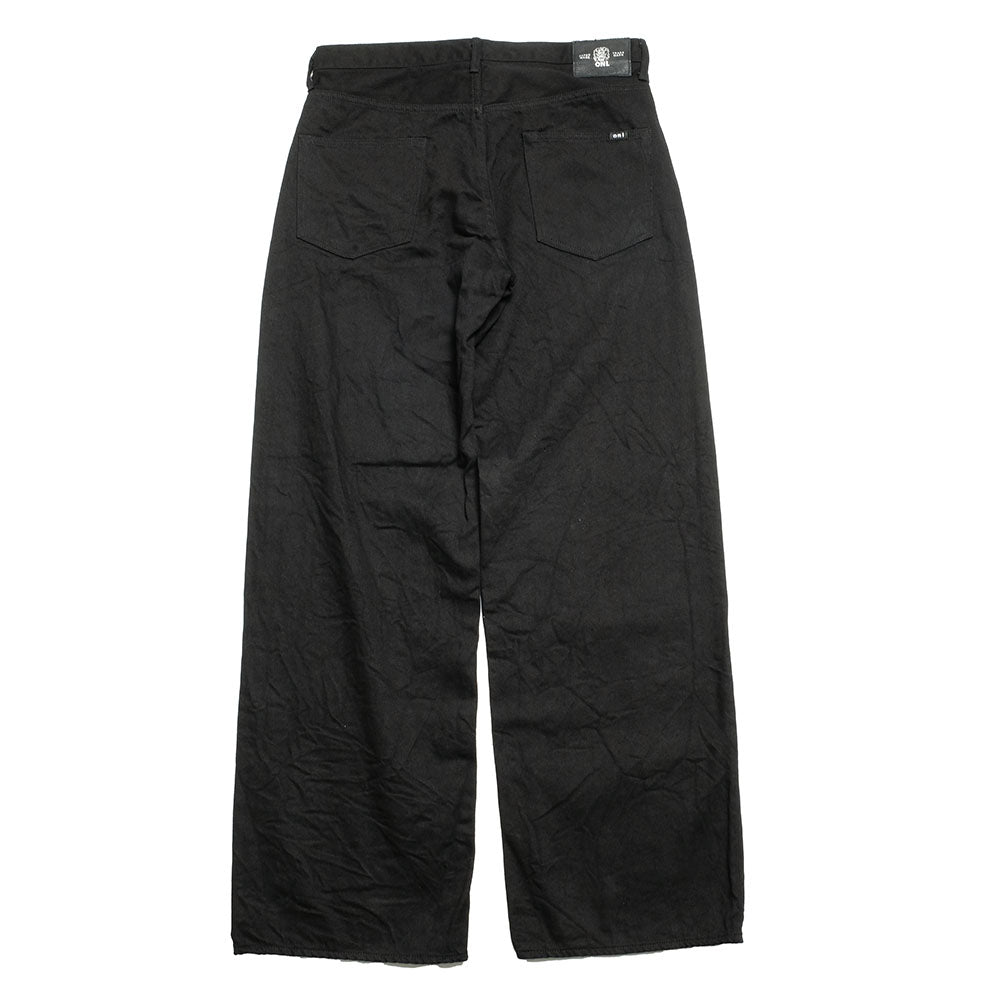 ONI DENIM - Super Wide Straight - 13oz JET BLACK DENIM - ONI-242-13