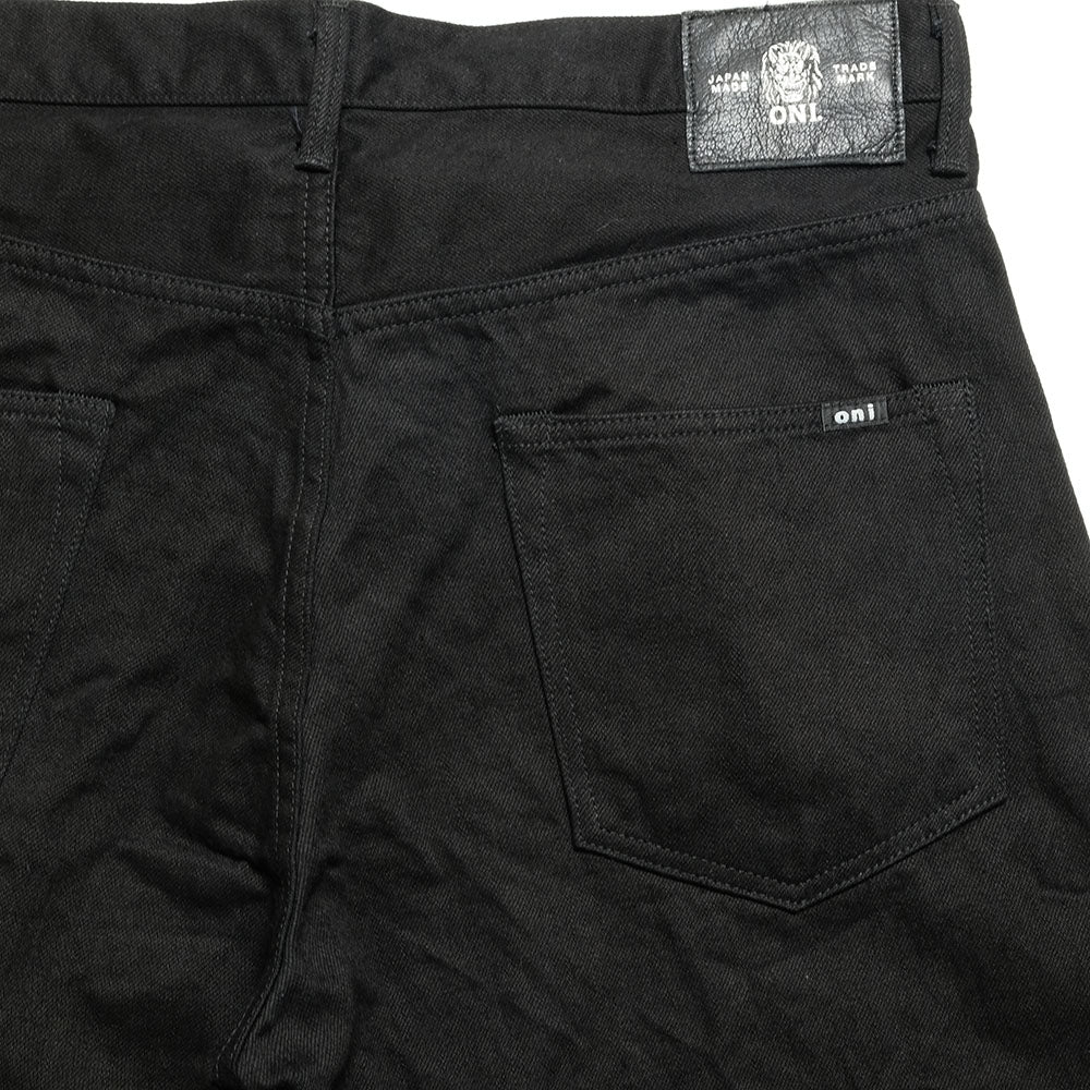 ONI DENIM - Super Wide Straight - 13oz JET BLACK DENIM - ONI-242-13