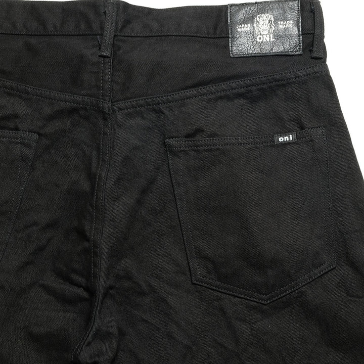 ONI DENIM - Super Wide Straight - 13oz JET BLACK DENIM - ONI-242-13