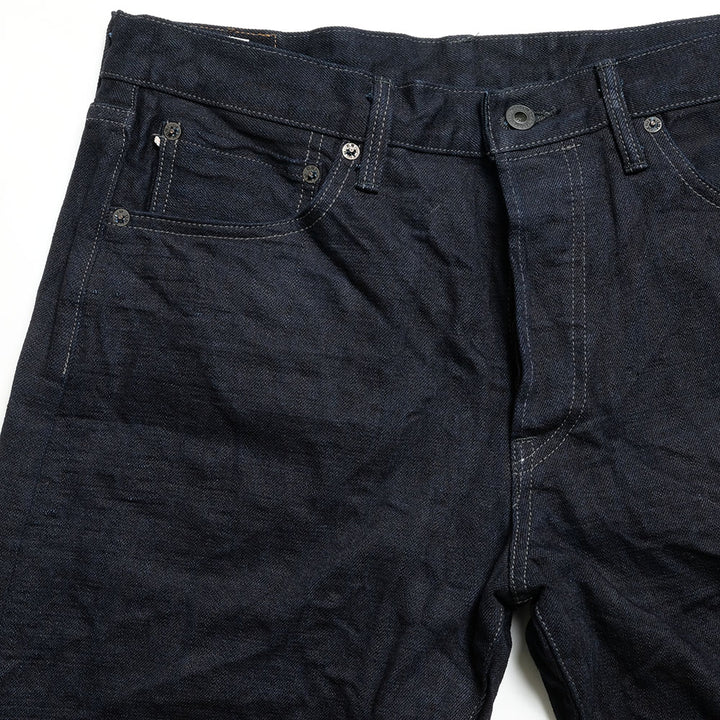ONI DENIM - Regular Rise Neat Straight - 14oz. Indigo x Black ONI Denim - 青鬼 - ONI-246-14