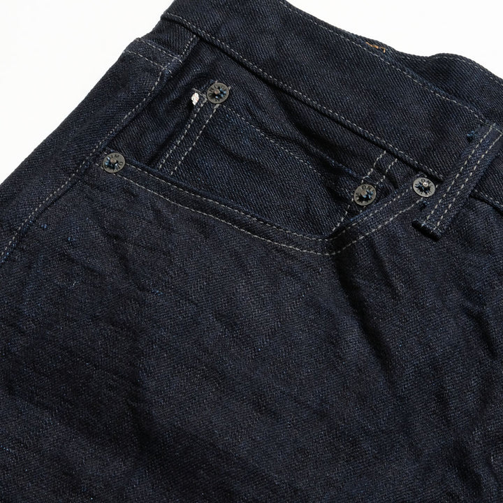 ONI DENIM - Regular Rise Neat Straight - 14oz. Indigo x Black ONI Denim - 青鬼 - ONI-246-14
