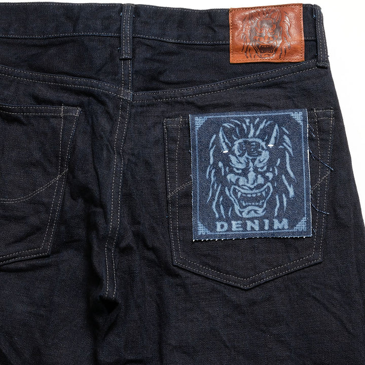 ONI DENIM - Regular Rise Neat Straight - 14oz. 14oz Indigo x Black ONI Denim - 青鬼 - ONI-246-14