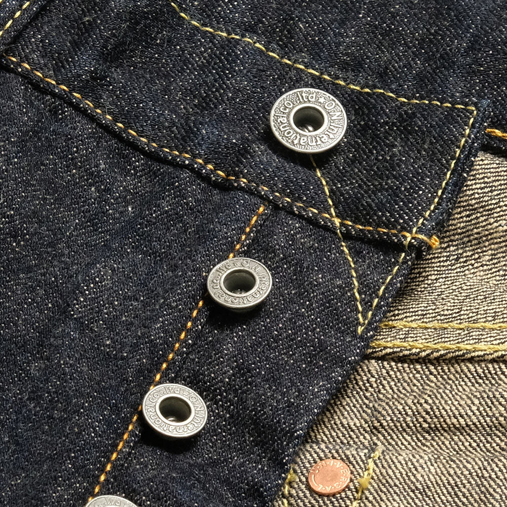 ONI DENIM - Regular Rise Neat Straight - 14oz. Indigo x Beige ONI Denim - BLUE ONI - ONI-246-14