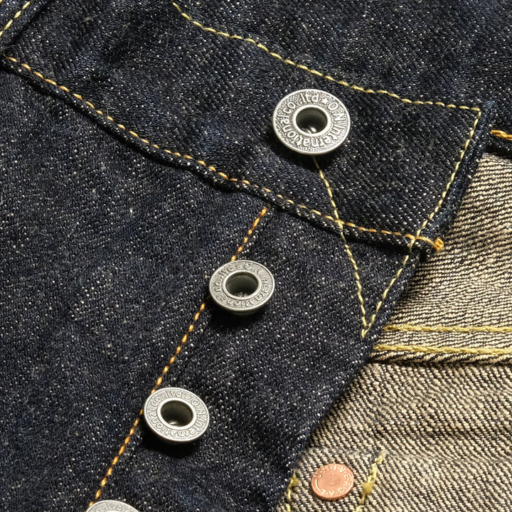 ONI DENIM - Regular Rise Neat Straight - 14oz. Indigo x Beige ONI Denim - BLUE ONI - ONI-246-14