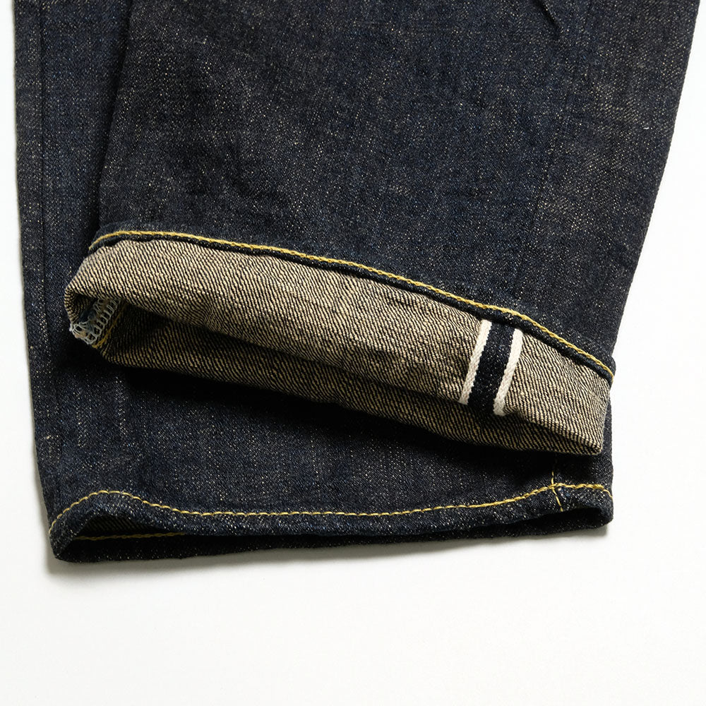 ONI DENIM - Regular Rise Neat Straight - 14oz. Indigo x Beige ONI Denim - 青鬼 - ONI-246-14