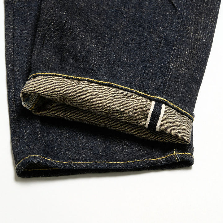 ONI DENIM - Regular Rise Neat Straight - 14oz. Indigo x Beige ONI Denim - 青鬼 - ONI-246-14