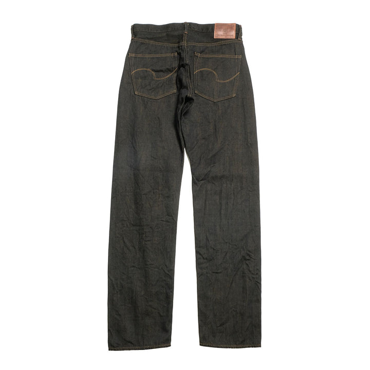 ONI DENIM - Regular Rise Neat Straight - 12.5oz Black x Olive Selvedge Denim - ONI-246BKO