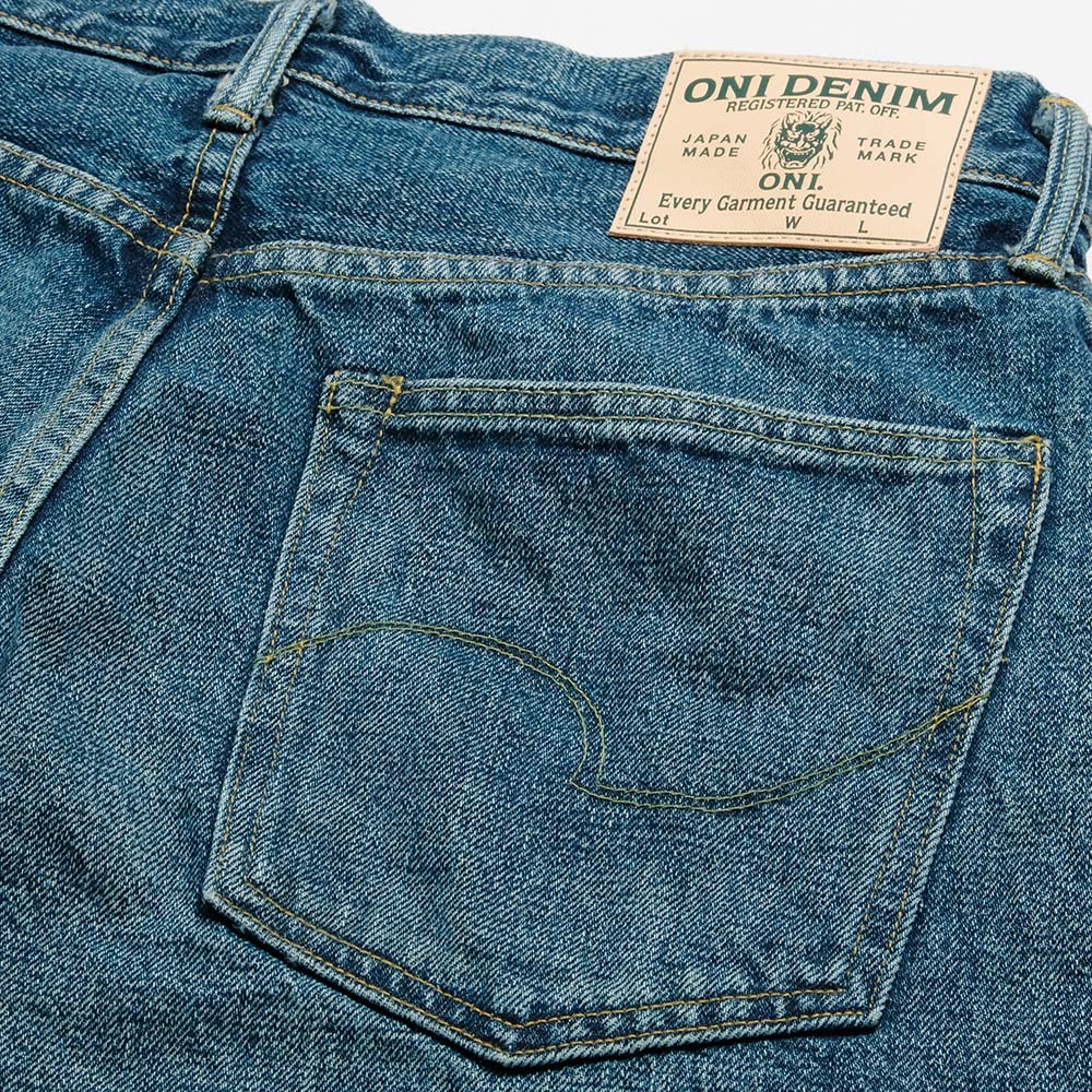 ONI DENIM - Regular Rise Neat Straight - 15oz Ishikawa-dai Denim - Used Wash - ONI-246ISH-UD