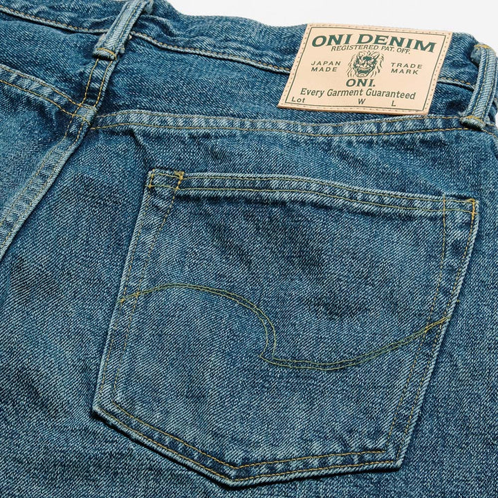 ONI DENIM - Regular Rise Neat Straight - 15oz Ishikawa-dai Denim - Used Wash - ONI-246ISH-UD