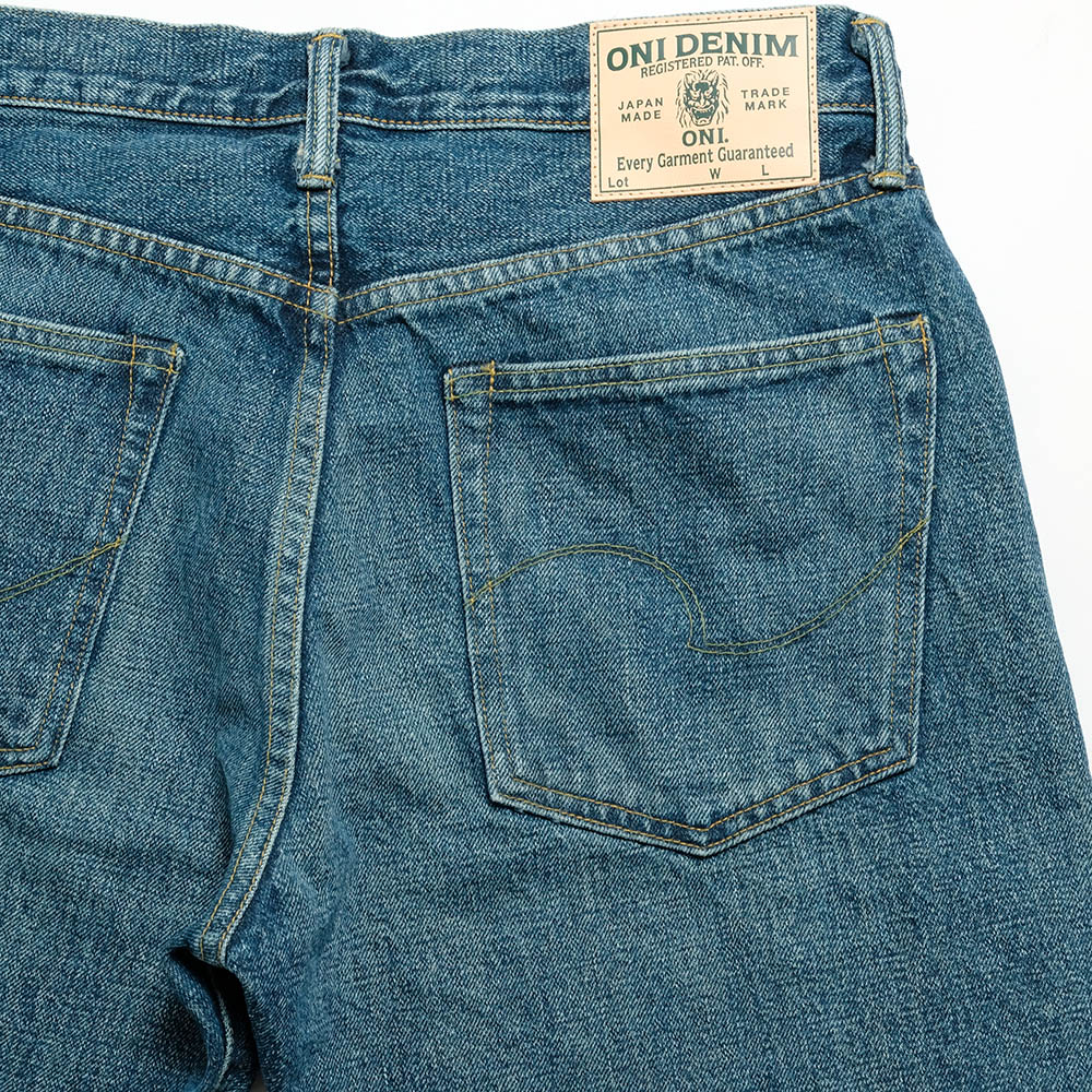 ONI DENIM - Regular Rise Neat Straight - 15oz Ishikawa-dai Denim - Used Wash - ONI-246ISH-UD