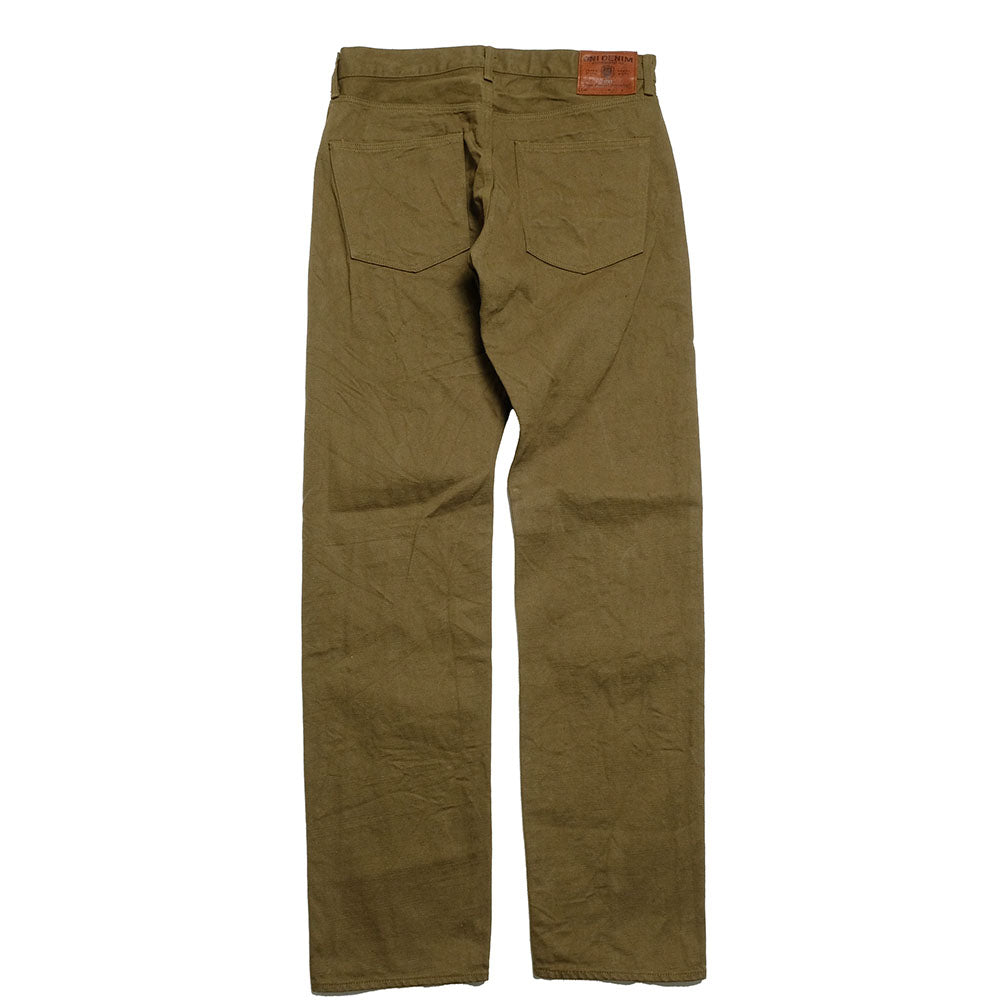 ONI DENIM - Regular Rise Neat Straight - 12oz Olive Warp and Weft Selvedge Denim - ONI-246OLOL