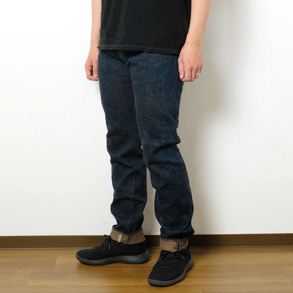 ONI DENIM - Regular Rise Neat Straight - 20oz Secret Denim - 歌舞伎耳 (緯糸柿渋色) - ONI-246ZRKA-KBR