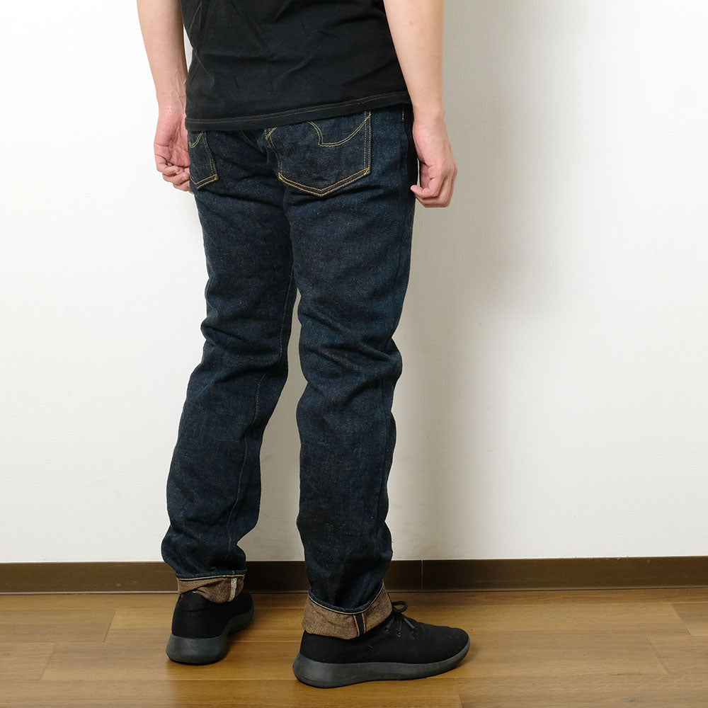 ONI DENIM - Regular Rise Neat Straight - 20oz Secret Denim - 歌舞伎耳 (緯糸柿渋色) - ONI-246ZRKA-KBR