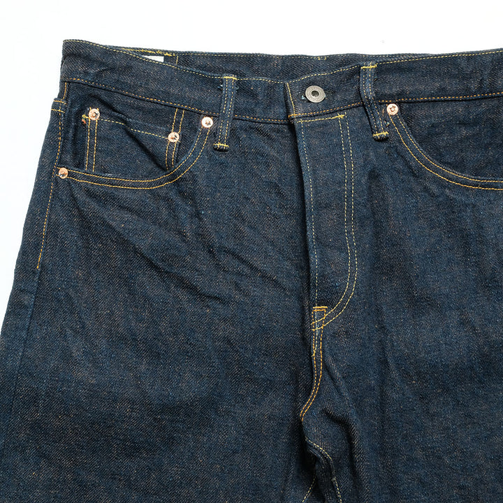 ONI DENIM - Regular Rise Neat Straight - 20oz Secret Denim - 歌舞伎耳 (緯糸柿渋色) - ONI-246ZRKA-KBR