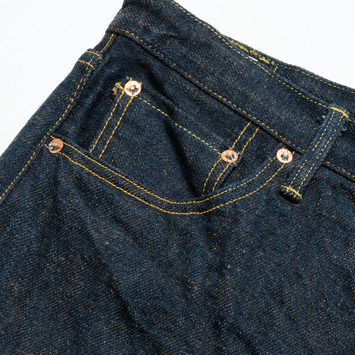 ONI DENIM - Regular Rise Neat Straight - 20oz Secret Denim - 歌舞伎耳 (緯糸柿渋色) - ONI-246ZRKA-KBR