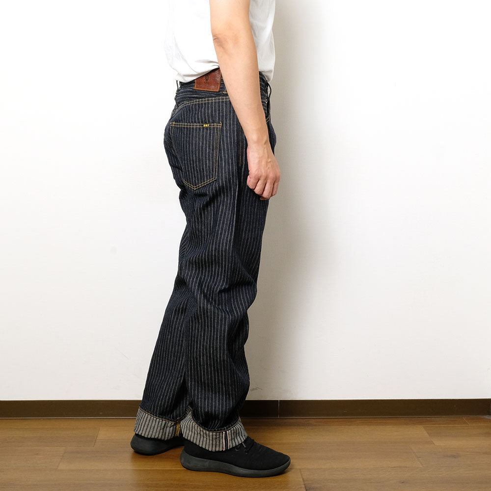 ONI DENIM - Relax Straight - Drop-Needle Stitching Jacquard Striped Denim - ONI-266HJS