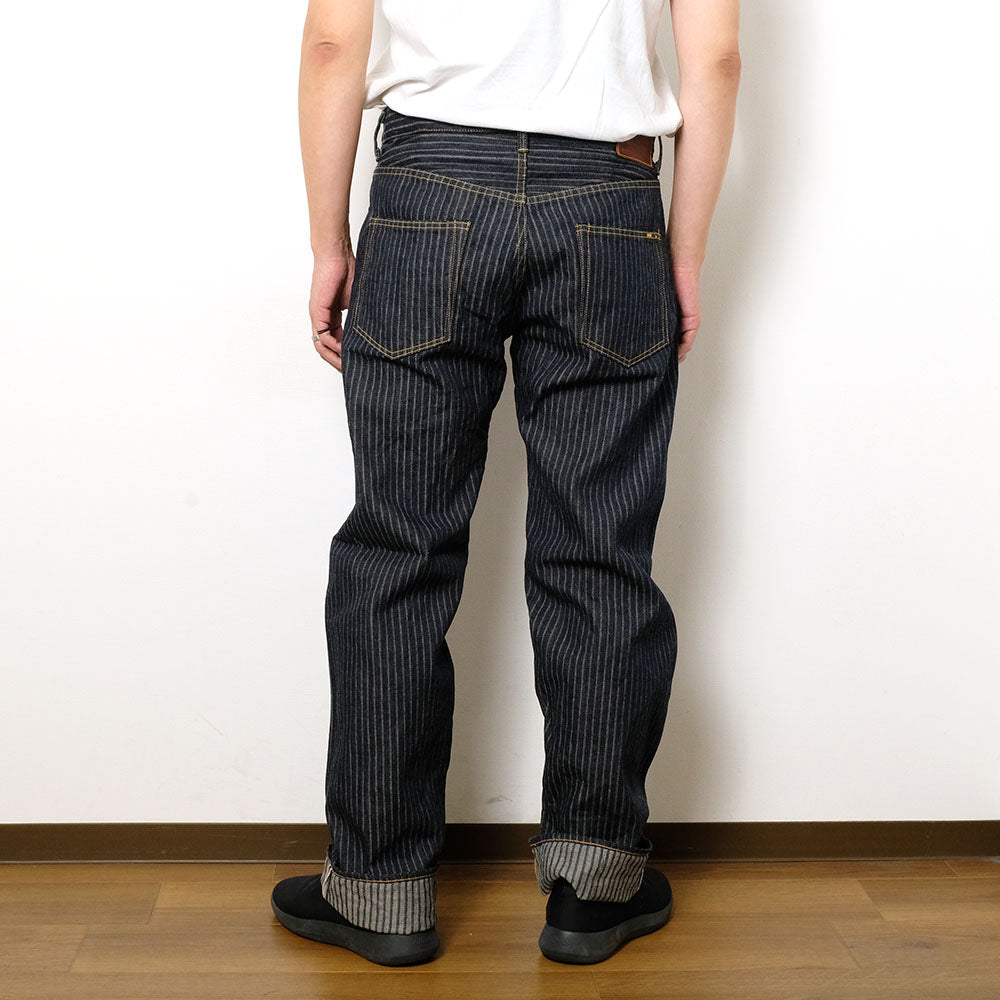 ONI DENIM - Relax Straight - Drop-Needle Stitching Jacquard Striped Denim - ONI-266HJS