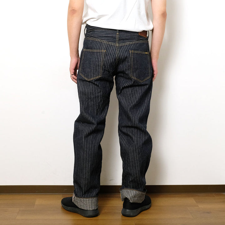 ONI DENIM - Relax Straight - Drop-Needle Stitching Jacquard Striped Denim - ONI-266HJS